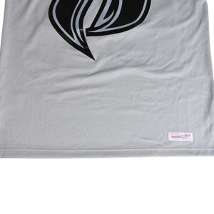 新品同様 Mitchell&Ness ミッチェルアンドネス 50th Anniversary of Hip-Hop Ruff Rydersフットボールジャージ ラフライダース ブラック グレー XLサイズ 中古 4a002267