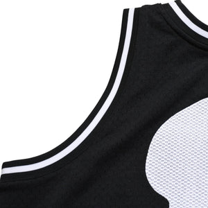 Like new Mitchell&Ness Mitchell &amp; Ness x mastermind world Mesh Tank Top Sleeveless Black Skull Bone Size L Used 4a002270