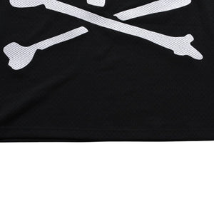 Like new Mitchell&Ness Mitchell &amp; Ness x mastermind world Mesh Tank Top Sleeveless Black Skull Bone Size L Used 4a002270