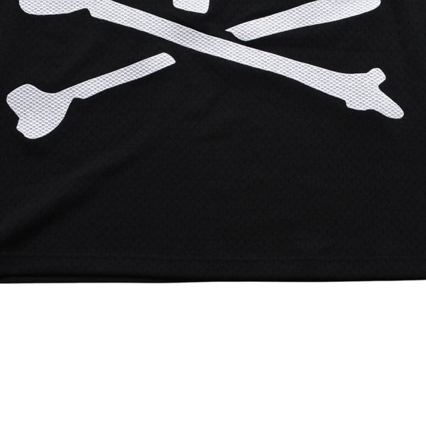 Like new Mitchell&Ness Mitchell &amp; Ness x mastermind world Mesh Tank Top Sleeveless Black Skull Bone Size L Used 4a002270