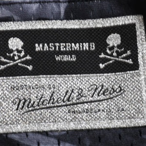 Like new Mitchell&Ness Mitchell &amp; Ness x mastermind world collaboration printed shorts, half pants, shorts, skull and bone camouflage, size L, used, 4a002260