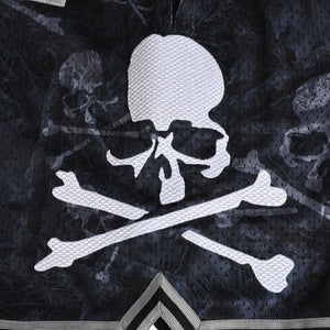 Like new Mitchell&Ness Mitchell &amp; Ness x mastermind world collaboration printed shorts, half pants, shorts, skull and bone camouflage, size L, used, 4a002260