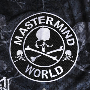 Like new Mitchell&Ness Mitchell &amp; Ness x mastermind world collaboration printed shorts, half pants, shorts, skull and bone camouflage, size L, used, 4a002260