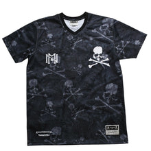 画像をギャラリービューアに読み込む, 新品同様 Mastermind World×Mitchell ＆ Ness 25AW PRINT BP MESH プリントメッシュTシャツ MN-A25-J300-C10 ブラック サイズ L 中古4a002226