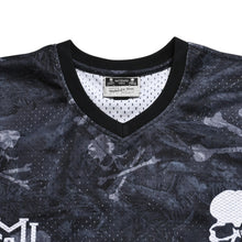 画像をギャラリービューアに読み込む, 新品同様 Mastermind World×Mitchell ＆ Ness 25AW PRINT BP MESH プリントメッシュTシャツ MN-A25-J300-C10 ブラック サイズ L 中古4a002226
