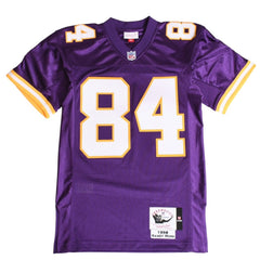新品同様 Mitchell&Ness ミッチェルアンドネス フットボールジャージ NFL ミネソタ 1998 背番号84 パープル ホワイト イエロー Sサイズ 中古 4a002280