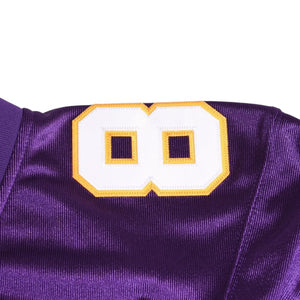 新品同様 Mitchell&Ness ミッチェルアンドネス フットボールジャージ NFL ミネソタ 1998 背番号84 パープル ホワイト イエロー Sサイズ 中古 4a002280