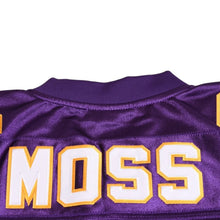 画像をギャラリービューアに読み込む, 新品同様 Mitchell&amp;Ness ミッチェルアンドネス フットボールジャージ NFL ミネソタ バイキングス ランディ モス 1998 背番号84 パープル ホワイト イエロー Sサイズ 中古 4a002280