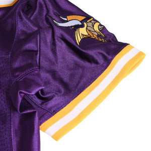 新品同様 Mitchell&Ness ミッチェルアンドネス フットボールジャージ NFL ミネソタ 1998 背番号84 パープル ホワイト イエロー Sサイズ 中古 4a002280