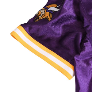 新品同様 Mitchell&Ness ミッチェルアンドネス フットボールジャージ NFL ミネソタ 1998 背番号84 パープル ホワイト イエロー Sサイズ 中古 4a002280