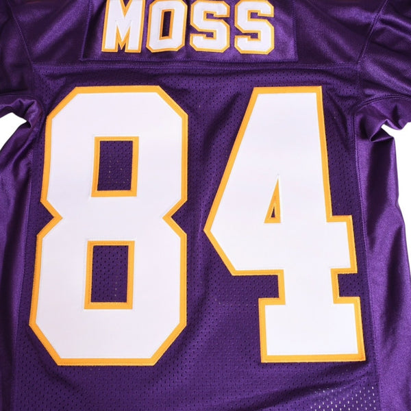 新品同様 Mitchell&Ness ミッチェルアンドネス フットボールジャージ NFL ミネソタ 1998 背番号84 パープル ホワイト イエロー Sサイズ 中古 4a002280