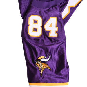 新品同様 Mitchell&Ness ミッチェルアンドネス フットボールジャージ NFL ミネソタ 1998 背番号84 パープル ホワイト イエロー Sサイズ 中古 4a002280