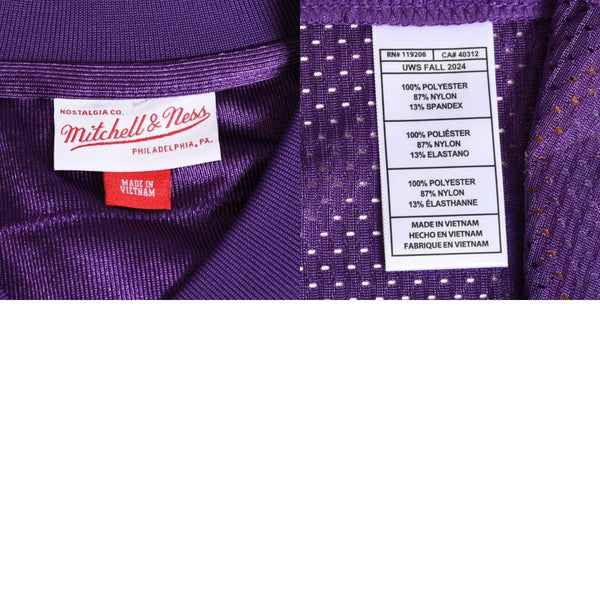 新品同様 Mitchell&Ness ミッチェルアンドネス フットボールジャージ NFL ミネソタ 1998 背番号84 パープル ホワイト イエロー Sサイズ 中古 4a002280