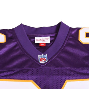 新品同様 Mitchell&Ness ミッチェルアンドネス フットボールジャージ NFL ミネソタ 1998 背番号84 パープル ホワイト イエロー Sサイズ 中古 4a002280