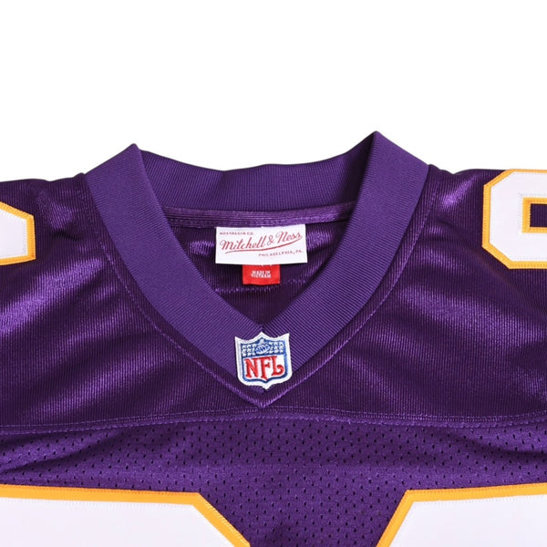 新品同様 Mitchell&Ness ミッチェルアンドネス フットボールジャージ NFL ミネソタ 1998 背番号84 パープル ホワイト イエロー Sサイズ 中古 4a002280