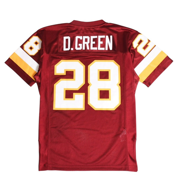 新品同様品 Mitchell&Ness ミッチェルアンドネス NFLワシントンレッドスキンズ ダレルグリーン 1997復刻オーセンティックユニフォーム サイズS ワインレッド 中古 4a002283