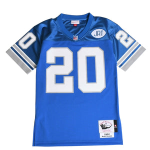 Like new Mitchell&Ness Mitchell &amp; Ness NFL Detroit Lions Barry Sanders 1991 Uniform, Size S, Blue &amp; White, Used, 4a002221