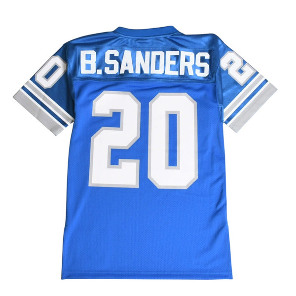Like new Mitchell&Ness Mitchell &amp; Ness NFL Detroit Lions Barry Sanders 1991 Uniform, Size S, Blue &amp; White, Used, 4a002221