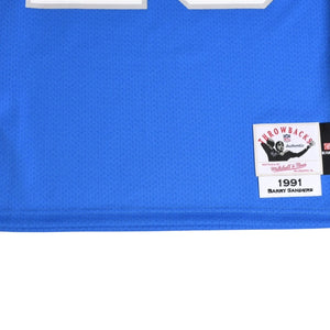 Like new Mitchell&Ness Mitchell &amp; Ness NFL Detroit Lions Barry Sanders 1991 Uniform, Size S, Blue &amp; White, Used, 4a002221