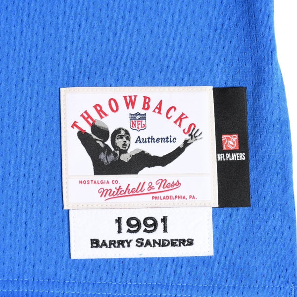 Like new Mitchell&Ness Mitchell &amp; Ness NFL Detroit Lions Barry Sanders 1991 Uniform, Size S, Blue &amp; White, Used, 4a002221