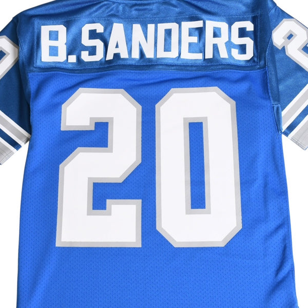 Like new Mitchell&Ness Mitchell &amp; Ness NFL Detroit Lions Barry Sanders 1991 Uniform, Size S, Blue &amp; White, Used, 4a002221