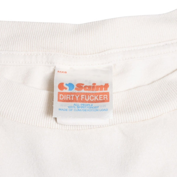 SAINT Mxxxxxxx Saint Michael SS TEE RAINBOW SAINT T-shirt SM-YS1-0000-007 Short sleeve T-shirt Cut and sew White 66 numbering XL size Good condition Used 4a004122