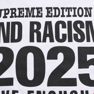 Supreme × GOODENOUGH シュプリーム グッドイナフ 25SS End Racism Tee ホワイト XLサイズ Tシャツ カットソー 美品 中古 4a004118