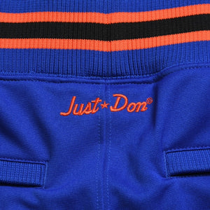 Like new Mitchell&Ness Just Don x Mitchell &amp; Ness Just Don Collaboration New York Knicks Track Pants Blue Orange Black Size L Used 4a002288