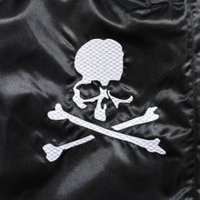 Load image into Gallery viewer, 新品同様 Mitchell&amp;Ness x Mastermind world ミッチェルアンドネス × マスターマインドワールド TEAR PANTS サイズ L ブラック スカル 中古 4a002177