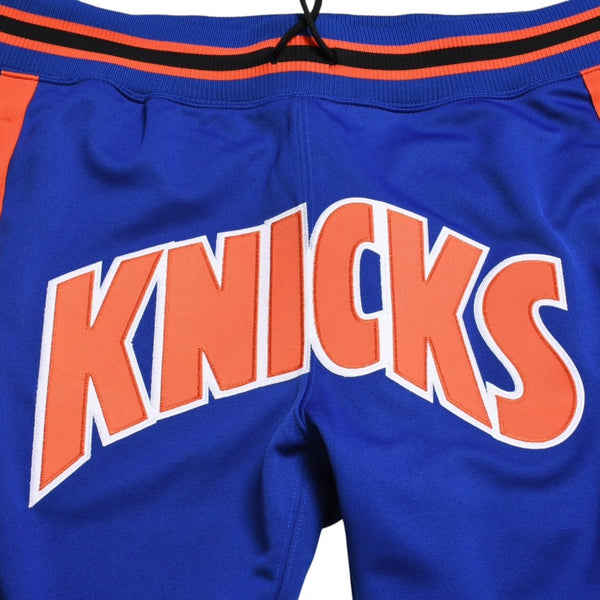 Like new Mitchell&Ness Just Don x Mitchell &amp; Ness Just Don Collaboration New York Knicks Track Pants Blue Orange Black Size L Used 4a002288