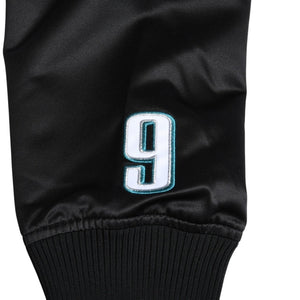 新品同様 Mitchell&Ness ミッチェルアンドネス NFL フィラデルフィアイーグルス サテンスタジアムジャケット ニックフォールズ ミッドナイトグリーン Lサイズ 中古 4a002792