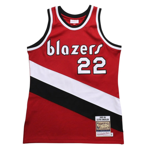 新品同様品 Mitchell&Ness ミッチェルアンドネス ポートランドトレイルブレイザーズ クライドドレクスラー 1983-84 スウィングマンユニフォーム Mサイズ 中古 4a002301