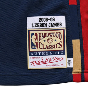 Like new Mitchell&Ness Mitchell &amp; Ness Cleveland Cavaliers LeBron James 2008-09 Swingman Jersey Navy M size Used 4a002210