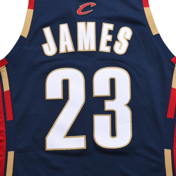 Like new Mitchell&Ness Mitchell &amp; Ness Cleveland Cavaliers LeBron James 2008-09 Swingman Jersey Navy M size Used 4a002210