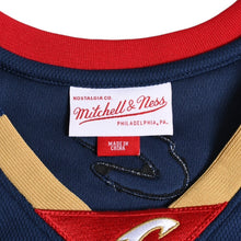 画像をギャラリービューアに読み込む, 新品同様品 Mitchell&amp;Ness ミッチェルアンドネス クリーブランドキャバリアーズ レブロンジェームス 2008-09 スウィングマンユニフォーム ネイビー Mサイズ 中古 4a002210