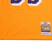 画像をギャラリービューアに読み込む, 新品同様品 Mitchell&amp;Ness ミッチェルアンドネス ロサンゼルスレイカーズ カリームアブドゥルジャバー スウィングマンジャージー 1984−85 Mサイズ 中古 4a002287