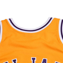 画像をギャラリービューアに読み込む, 新品同様品 Mitchell&amp;Ness ミッチェルアンドネス ロサンゼルスレイカーズ カリームアブドゥルジャバー スウィングマンジャージー 1984−85 Mサイズ 中古 4a002287
