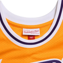 画像をギャラリービューアに読み込む, 新品同様品 Mitchell&amp;Ness ミッチェルアンドネス ロサンゼルスレイカーズ カリームアブドゥルジャバー スウィングマンジャージー 1984−85 Mサイズ 中古 4a002287