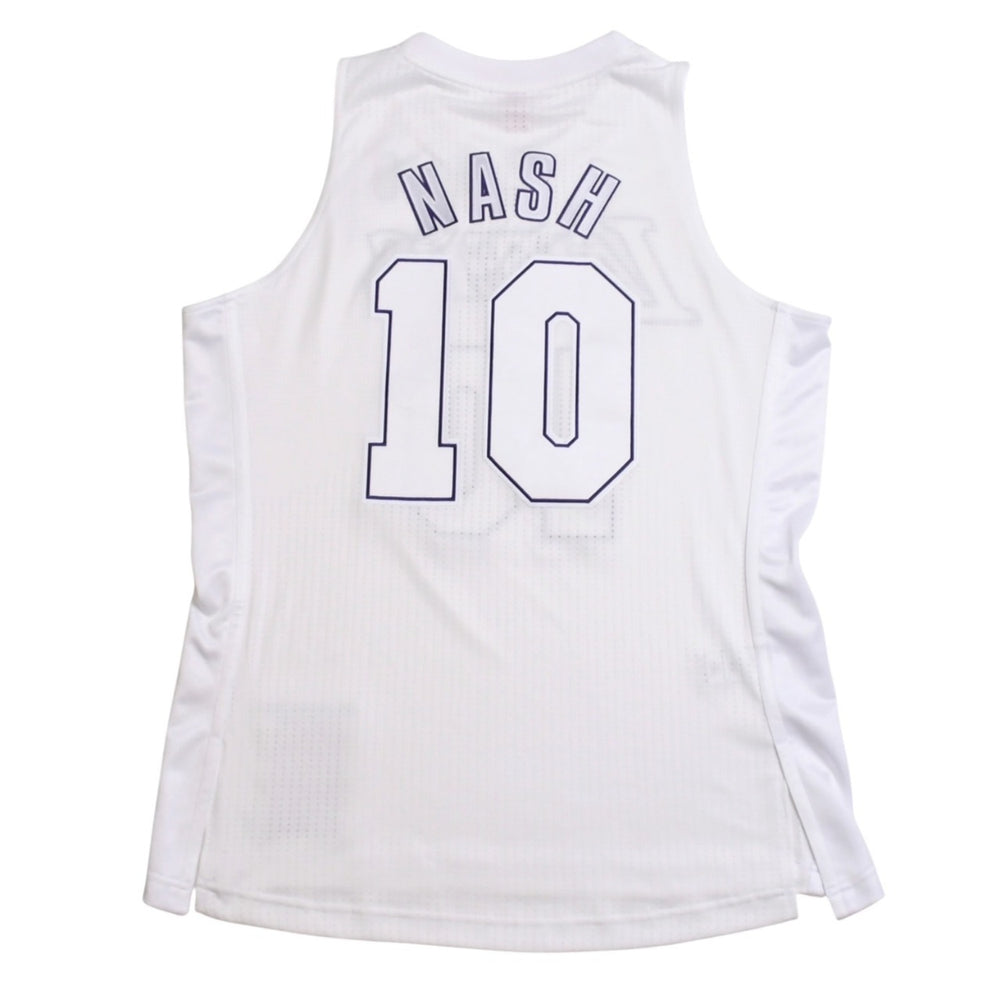 Like new Mitchell&Ness Mitchell &amp; Ness Los Angeles Lakers 2012 Christmas Day Steve Nash Swingman Jersey, Size L, White, Used, 4a002275