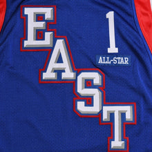 画像をギャラリービューアに読み込む, 新品同様品 Mitchell&amp;Ness ミッチェルアンドネス 2004年 NBAオールスターゲーム トレイシーマグレディ イースタンカンファレンス オーセンティックユニフォーム サイズL ブルー レッド 中古 4a002305