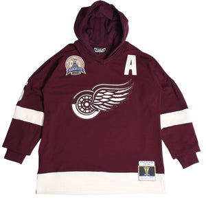Rakuten Shopify Product Name Import - Excellent Condition Mitchell&Ness Mitchell &amp; Ness JUST DON Detroit Red Wings Jersey Hoodie Maroon Size M Used 4a002313