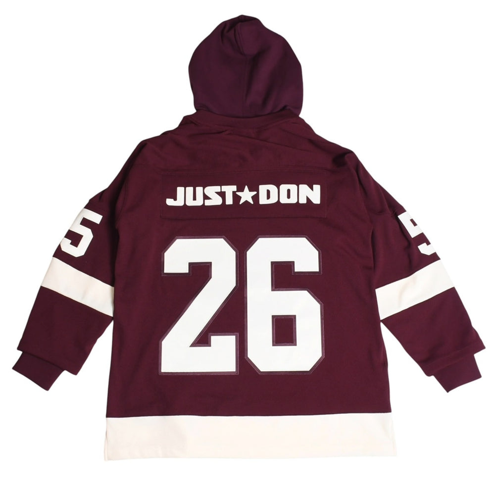 楽天Shopify商品名取込用 極美品 Mitchell&Ness ミッチェル＆ネス JUST DON ジャストドン デトロイト レッドウィングス ジャージ パーカー マルーン サイズM 中古 4a002313
