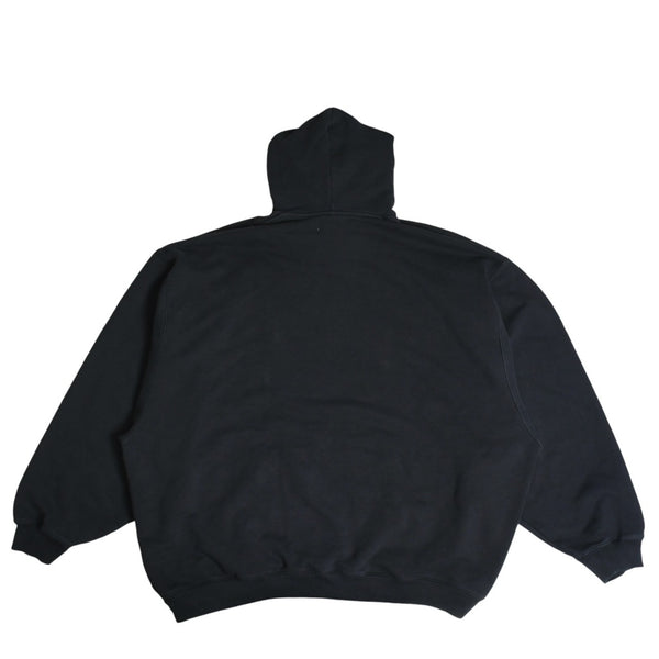 極美品 VETEMENTS ヴェトモン LIMITED EDITION ロゴパーカー プルオーバーフーディ オーバーサイズ ドロップショルダー ブラック Sサイズ 中古 4a003409