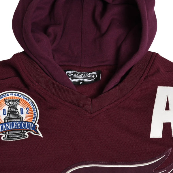 Rakuten Shopify Product Name Import - Excellent Condition Mitchell&Ness Mitchell &amp; Ness JUST DON Detroit Red Wings Jersey Hoodie Maroon Size M Used 4a002313