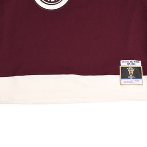 Rakuten Shopify Product Name Import - Excellent Condition Mitchell&Ness Mitchell &amp; Ness JUST DON Detroit Red Wings Jersey Hoodie Maroon Size M Used 4a002313