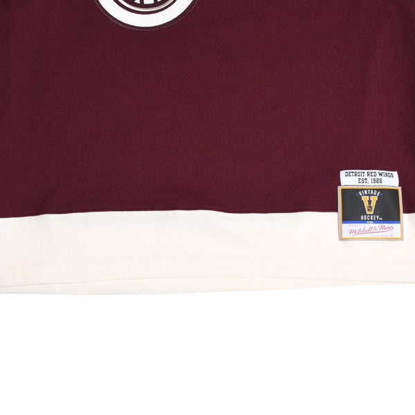 Rakuten Shopify Product Name Import - Excellent Condition Mitchell&Ness Mitchell &amp; Ness JUST DON Detroit Red Wings Jersey Hoodie Maroon Size M Used 4a002313