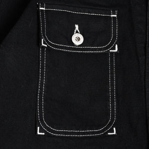 Very Good Condition KENZO Business Relaxed Work Wear Jacket 116533 Black Outerwear M Size Coverall Type Contrast Stitch Used 4a003411