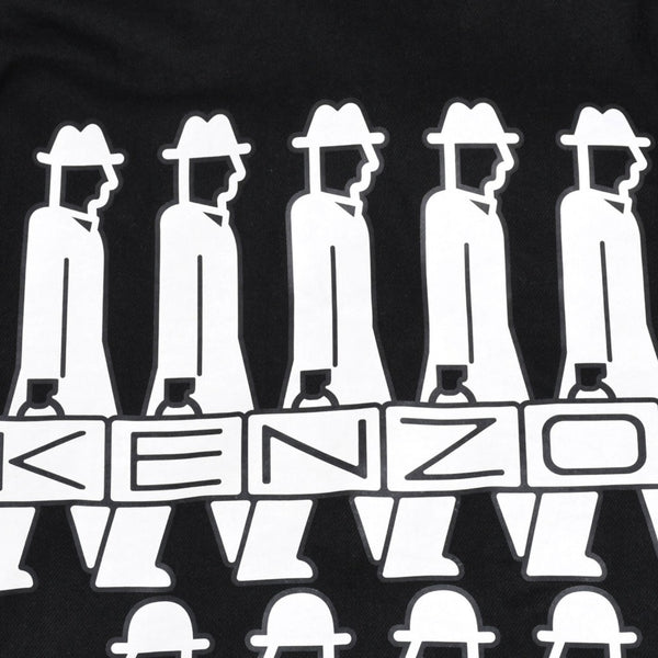 Very Good Condition KENZO Business Relaxed Work Wear Jacket 116533 Black Outerwear M Size Coverall Type Contrast Stitch Used 4a003411