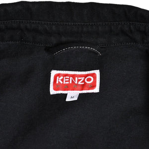 Very Good Condition KENZO Business Relaxed Work Wear Jacket 116533 Black Outerwear M Size Coverall Type Contrast Stitch Used 4a003411