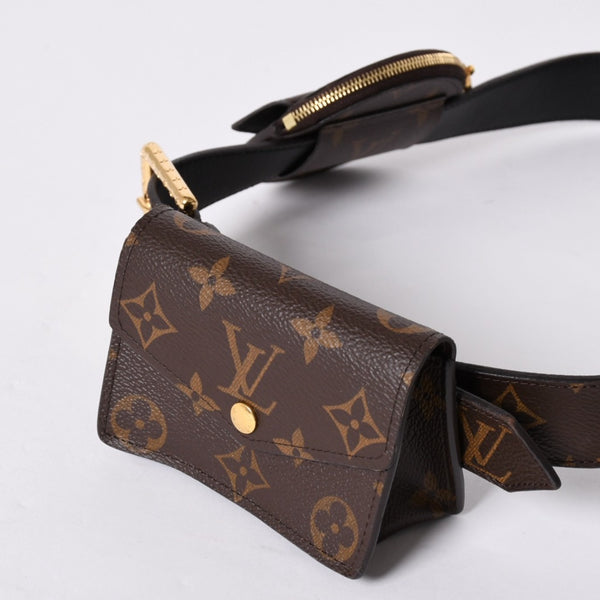 Very Good Condition LOUIS VUITTON Monogram Suntulle Daily Multi-Pocket Belt Gold Hardware M0236Y Used 4a001939